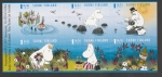 Stamps Finland -  Los moomins en verano: saltando de piedra