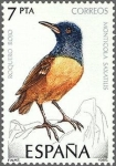 Stamps Spain -  2821 - Pájaros - Roquero rojo