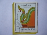 Stamps Laos -  Dragon - Pasamano - Decoración.