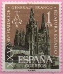 Sellos de Europa - Espaa -  XXV aniversario d´l´exaltacion dl General Franco a la Jefarura dl Estado