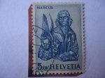 Stamps Switzerland -  Marcus- San Marcos el Evangelista con el León-