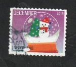 Stamps Netherlands -  3467 - Árbol y muñeco de nieve