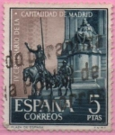 Stamps : Europe : Slovenia :  IV centenario d´l´Capital d´Madrid "Monumento a Cervantes"