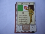Stamps Iraq -  General, Abdul Karim Kassem (1914-1963) Día del Ejercito.