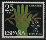 Stamps Spain -  XXV años d´Paz Española 