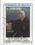 Stamps America - Bolivia -  50 Años de la muerte de Fray Jose Antonio Zampa