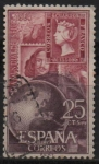 Stamps Spain -  Dia Mudial del Sello 1964