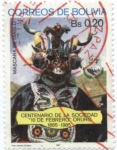 Stamps Bolivia -  Centenario de la Sociedad 10 de Febrero, Oruro