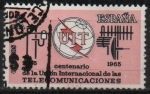 Stamps Spain -  Centenario d´l´Union internacional d´l´Telecomunicaciones