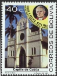 Stamps Bolivia -  Visita de S.S. Juan Pablo II A Bolivia