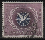 Stamps Spain -  Emblema dl año internacional dl Turismo