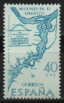 Sellos de Europa - Espaa -  Plano de las misiones d´Orinoco