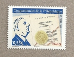 Stamps France -  Cincuentenario de la V República