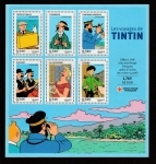 Stamps France -  Tintin y Milou