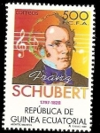 Stamps Equatorial Guinea -  Música - 200 aniversario nacimiento de Franz Schubert