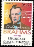 Sellos de Africa - Guinea Ecuatorial -  Música - Centenario de la muerte de Johannes Brahms
