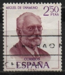 Stamps Spain -  Miguel d´Unamuno