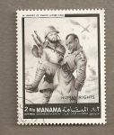 Stamps Bahrain -  Soldado herido