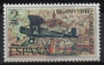 Stamps Spain -  L Cetenario dl Correo Aereo 