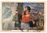 Sellos de America - Colombia -  Los comuneros