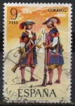 Sellos de Europa - Espa�a -  Mosqueteros d´l´Tercios Morados Viejos 1694