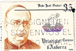 Stamps Andorra -  BISBE JUSTI GUITART