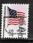 Sellos de America - Estados Unidos -  Bandera de 1814, de Fort McHenry y frase del Himno Nacional 
