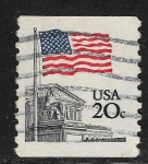 Stamps United States -  Bandera y Suprema Corte de Justicia 