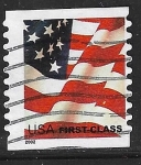 Stamps United States -  Bandera 