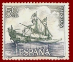 Stamps Spain -  Edifil 1602 Galera 0,50 NUEVO