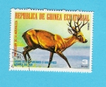 Stamps : Africa : Equatorial_Guinea :  CIERVO  DE  LOS  PANTANOS