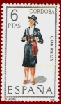 Stamps Spain -  Edifil 1840 Traje típico Córdoba 6 NUEVO