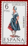 Stamps Spain -  Edifil 1848 Traje típico Guipuzcoa 6 NUEVO