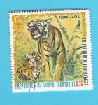 Stamps : Africa : Equatorial_Guinea :  TIGRE  DE  ASIA