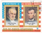 Stamps Equatorial Guinea -  BI-CENTENARIO DE LOS ESTADOS UNIDOS- James Buchanan-Abraham Lincoln