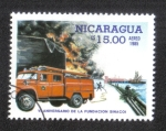 Stamps Nicaragua -  VI Aniversario de La Fundación SINA COI