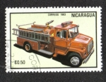 Sellos de America - Nicaragua -  Bamión de Bomberos