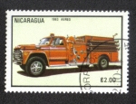 Stamps Nicaragua -  Camion de Bomberos