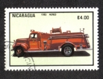 Stamps Nicaragua -  Camion de Bomberos