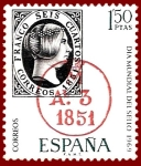 Stamps Spain -  Edifil 1922 Día mundial del sello 1969 1,50 NUEVO