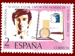 Sellos de Europa - Espaa -  Edifil 2174 Exposición mundial de filatelia 1975 2 NUEVO