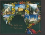 Stamps Ukraine -  Conjunto de catedrales e iglesias en Kiev
