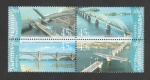 Stamps Ukraine -  Puente Damitsa en Kiev