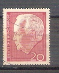 Stamps Germany -  Presidente Heinrich Lücbke Y305