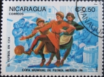 Sellos del Mundo : America : Nicaragua : 1986 World Cup Soccer Championships, Mexico