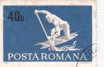 Stamps Romania -  DEPORTE- KAYAK