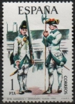 Stamps Spain -  Uniformes militares 
