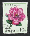Sellos de Asia - Corea del norte -  1520 - Rosa