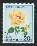 Sellos de Asia - Corea del norte -  1522 - Rosa