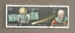 Stamps Asia - Laos -  Cometa Halley